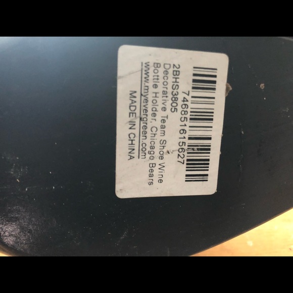 Chicago Bears High Heel Shoe Bottle Holder - Picture 5 of 5